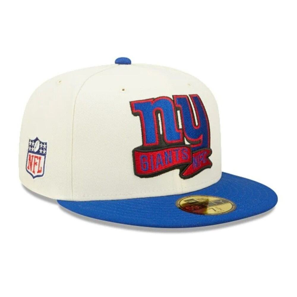 New York Giants NFL New Era Hat Logo 2022 Sideline 59FIFTY Fitted Cap Sz 7 3/8
